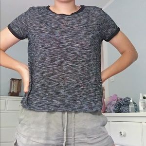 black and white t shirt